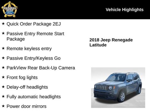 Used 2018 Jeep Renegade Latitude image 2