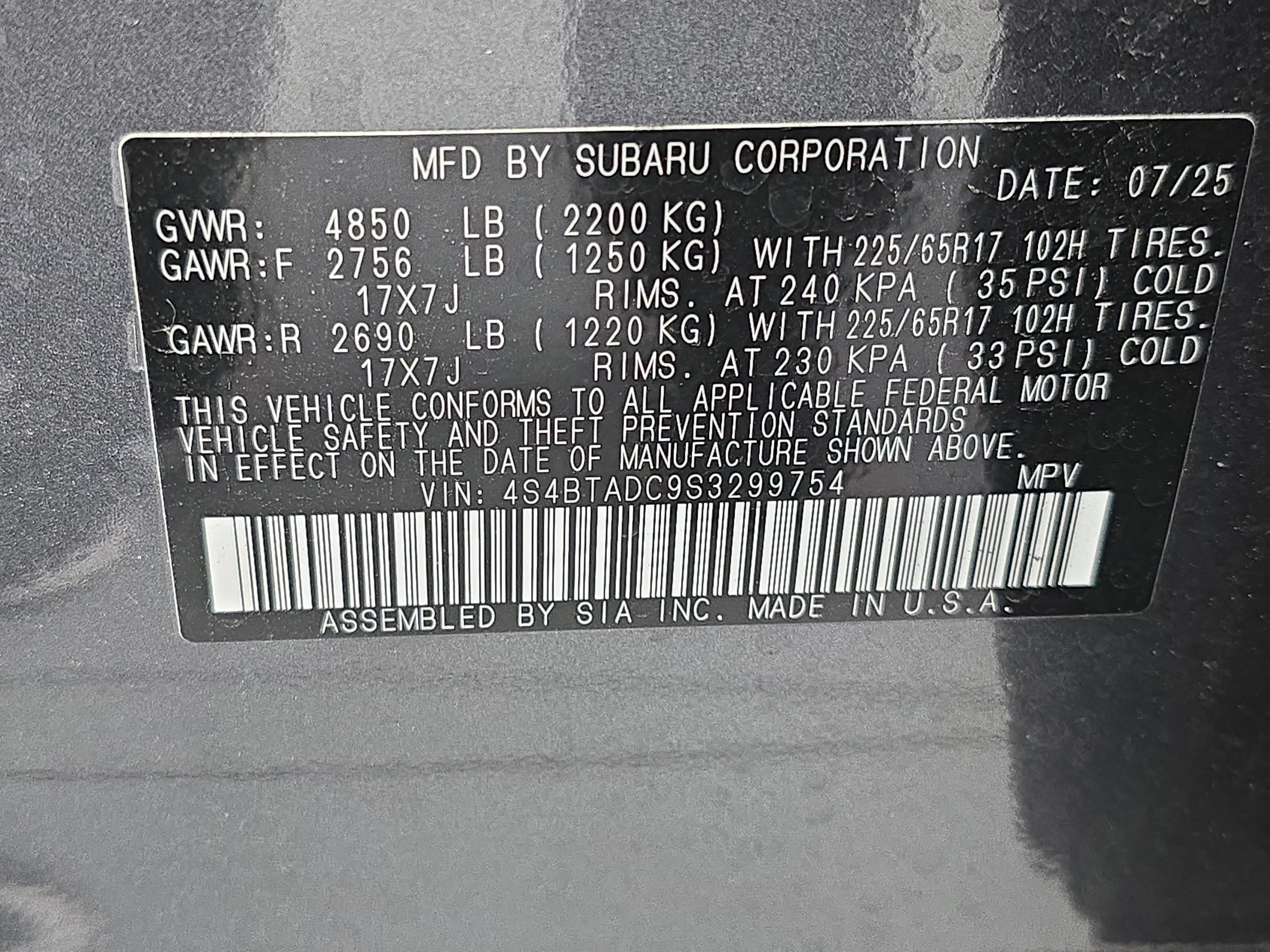 Used 2025 Subaru Outback Premium w/ Popular Package #1A AWD/4WD image 35