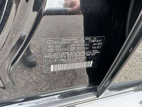 Used 2022 Hyundai Sonata Limited w/ Cargo Package FWD image 13