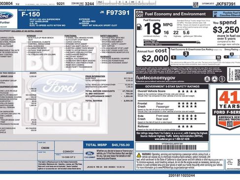 Used 2018 Ford F150 XL w/ Equipment Group 101A Mid AWD/4WD image 11