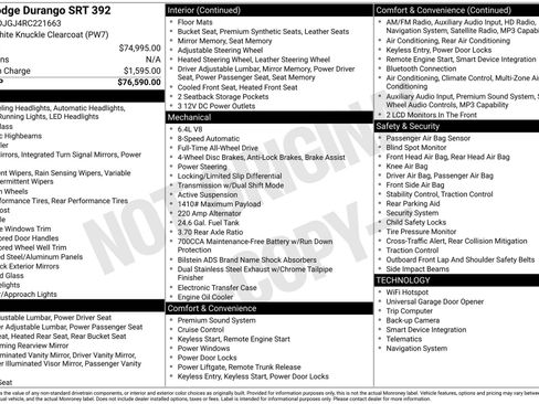 Used 2024 Dodge Durango SRT AWD/4WD image 45