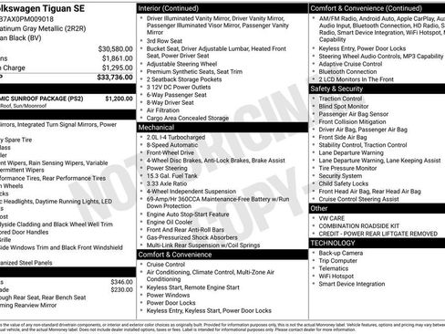 Used 2023 Volkswagen Tiguan SE w/ Panoramic Sunroof Package image 3