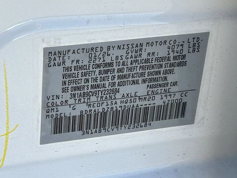 New 2026 Nissan Sentra SV w/ Floor Mat Package image 20