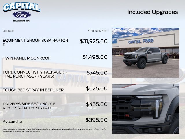 New 2026 Ford F150 Raptor w/ Equipment Group 803A Raptor R AWD/4WD image 5