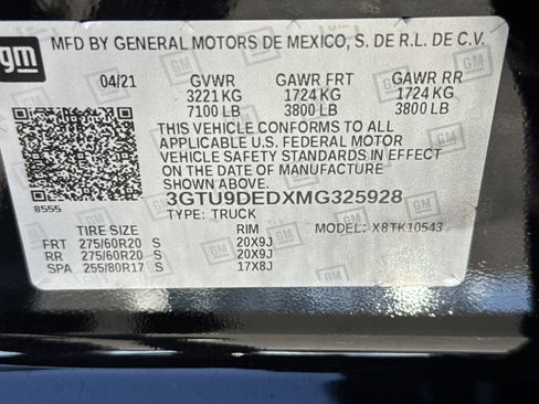 Used 2021 GMC Sierra 1500 SLT w/ SLT Premium Plus Package image 35