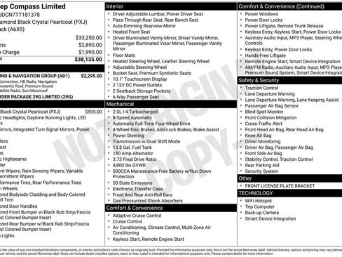 New 2026 Jeep Compass Limited w/ Sun, Sound & Navigation Group image 4