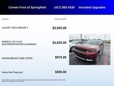 Used 2023 Jeep Grand Cherokee L Limited w/ Luxury Tech Group II AWD/4WD image 5