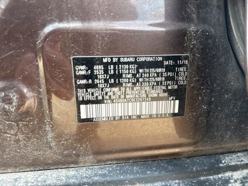 Used 2019 Subaru Outback 2.5i Touring w/ Protection Package #1 image 16