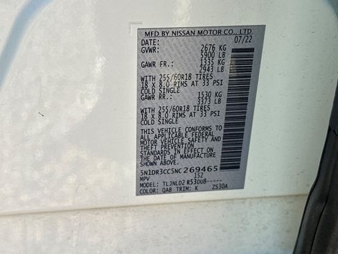 Used 2022 Nissan Pathfinder SL AWD/4WD image 7