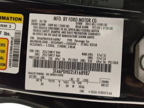 Used 2020 Ford Fusion SE image 33