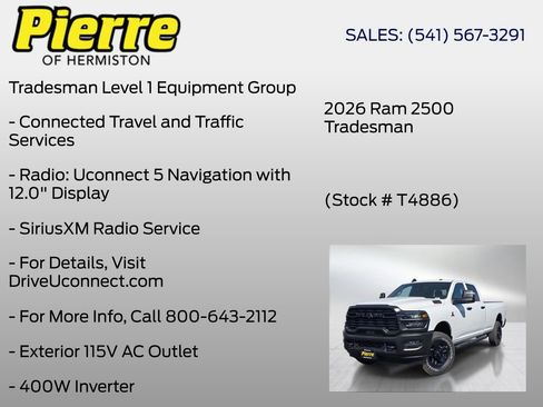 New 2026 RAM 2500 Tradesman AWD/4WD image 24