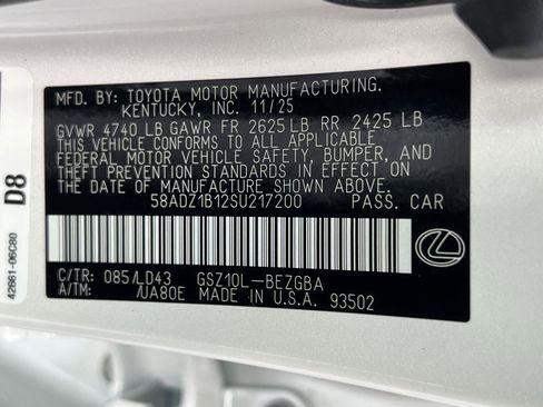 New 2025 Lexus ES 350 w/ Premium Package image 27