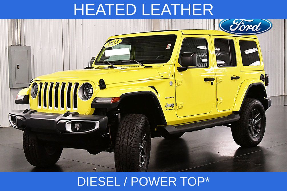 Used 2023 Jeep Wrangler Unlimited Sahara w/ LED Lighting Group AWD/4WD image 3