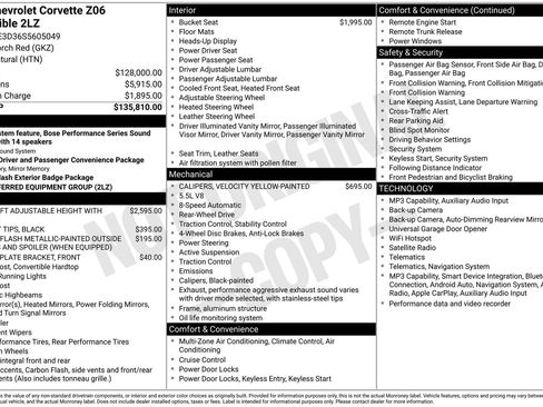 Used 2025 Chevrolet Corvette Z06 RWD image 16