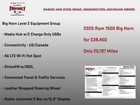Used 2025 RAM 1500 Big Horn AWD/4WD image 8