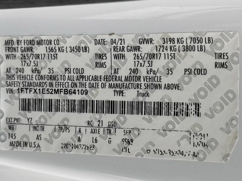 Used 2021 Ford F150 XL w/ Equipment Group 101A High AWD/4WD image 51
