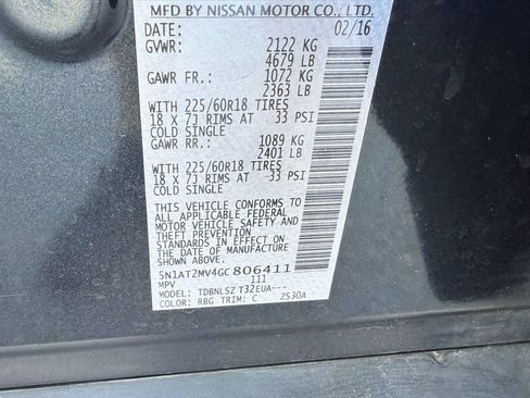 Used 2016 Nissan Rogue SL w/ SL Premium Package AWD/4WD image 6