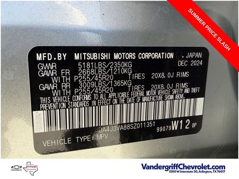 Used 2025 Mitsubishi Outlander SE FWD image 32