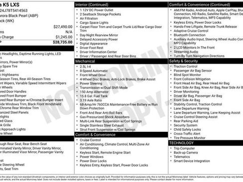 Used 2026 Kia K5 LXS FWD image 29