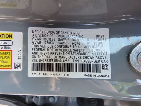 Certified 2024 Honda Civic Sport image 25
