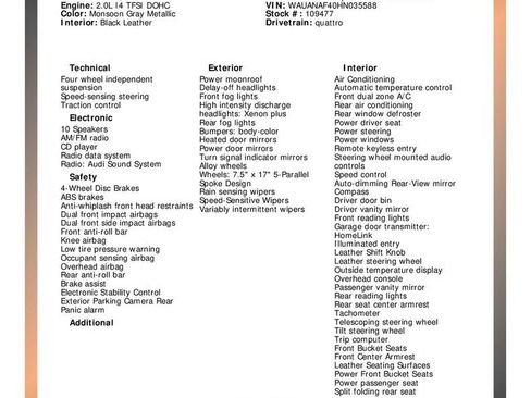 Used 2017 Audi A4 2.0T Premium w/ Audi MMI Navigation Plus image 33