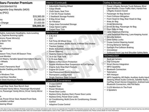Certified 2025 Subaru Forester Premium AWD/4WD image 24