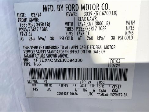 Used 2014 Ford F150 XL w/ Power Equipment Group image 33