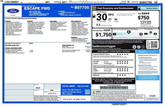 Used 2025 Ford Escape Active FWD image 3
