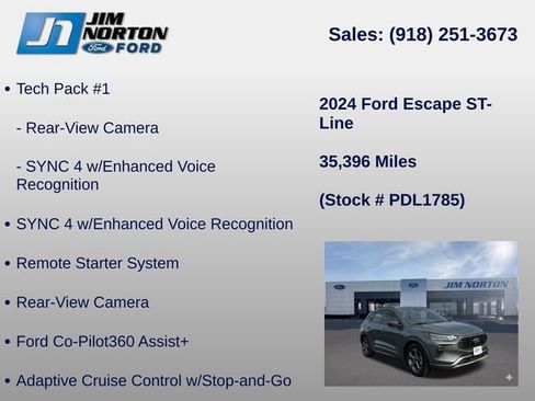 Used 2024 Ford Escape ST-Line w/ Tech Pack #1 FWD image 21
