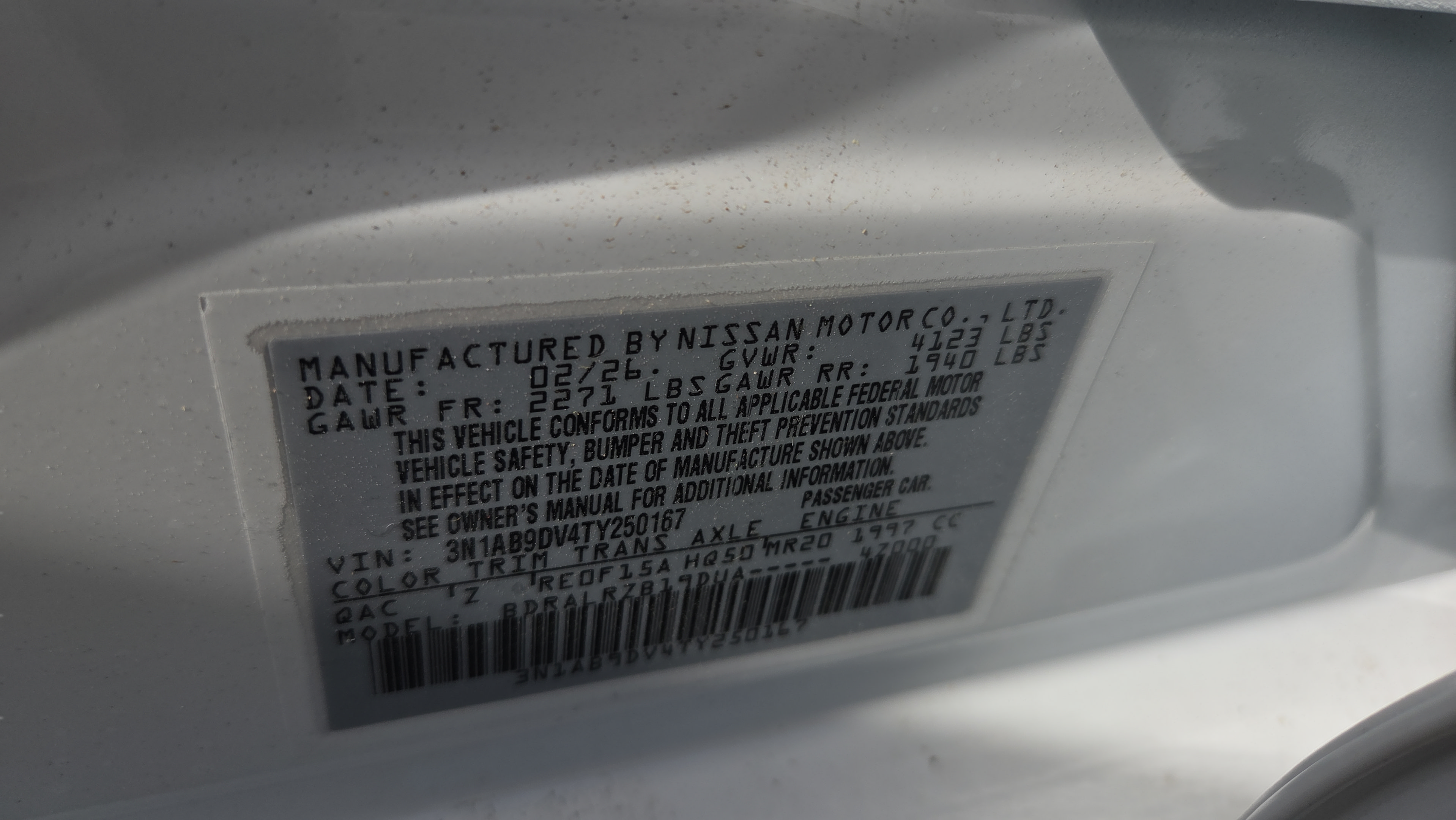 Used 2026 Nissan Sentra SR w/ Floor Mat Package FWD image 16