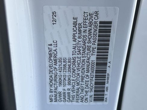 New 2026 Honda Accord SE image 2