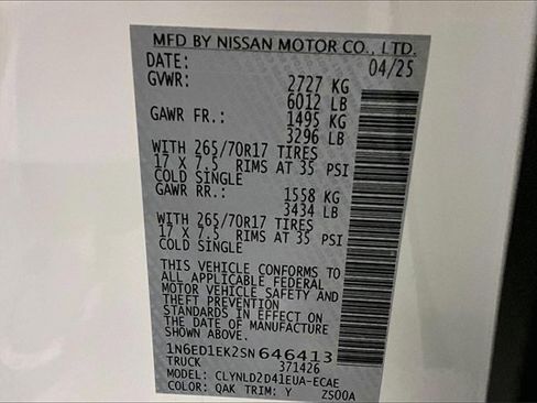 New 2025 Nissan Frontier PRO-4X w/ Pro Premium Package image 35