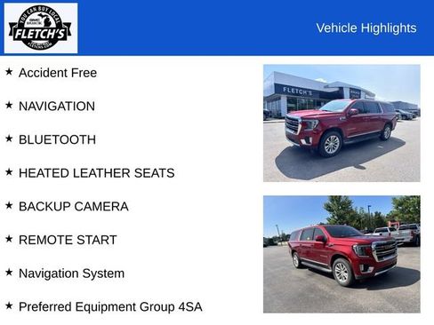 Used 2022 GMC Yukon XL SLT w/ SLT Luxury Package AWD/4WD image 2