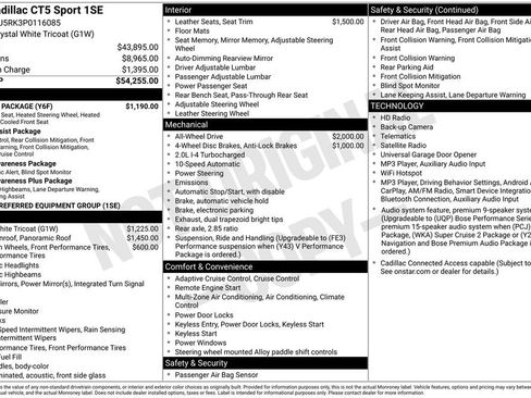 Used 2023 Cadillac CT5 Sport w/ Climate Package AWD/4WD image 19