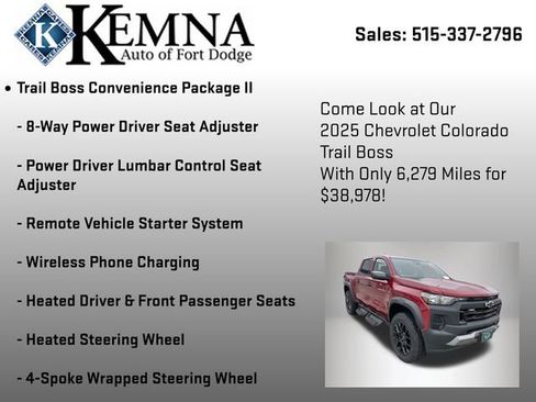 Used 2025 Chevrolet Colorado Trail Boss image 13