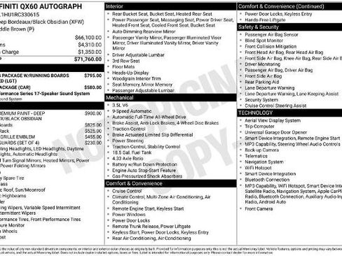 Certified 2024 INFINITI QX60 Autograph image 30
