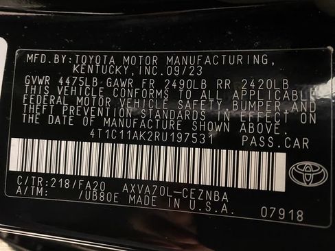 Certified 2024 Toyota Camry LE FWD image 24