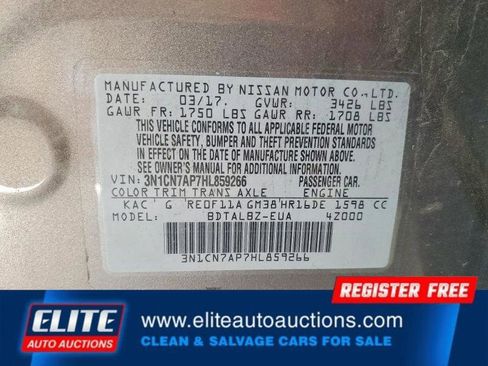 Used 2017 Nissan Versa SV FWD image 24