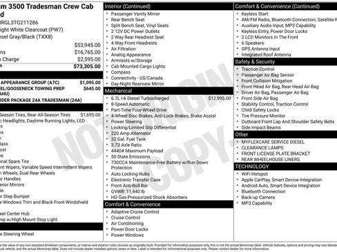 New 2026 RAM 3500 Tradesman w/ Chrome Appearance Group image 22