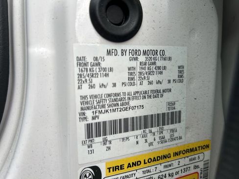 Used 2016 Ford Expedition EL Platinum image 15