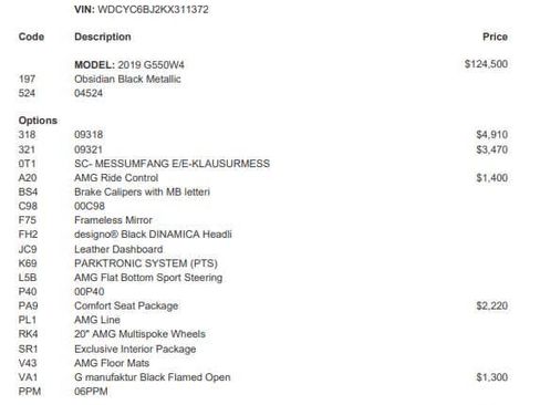 Used 2019 Mercedes-Benz G 550 image 11