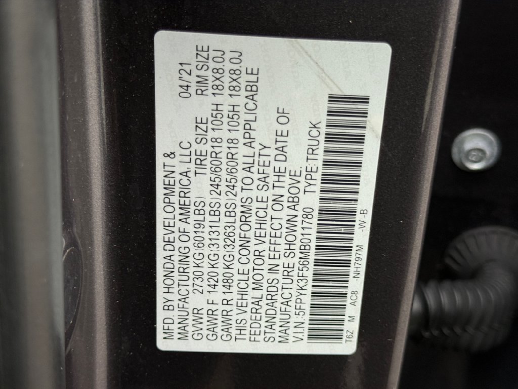 Used 2021 Honda Ridgeline RTL image 28