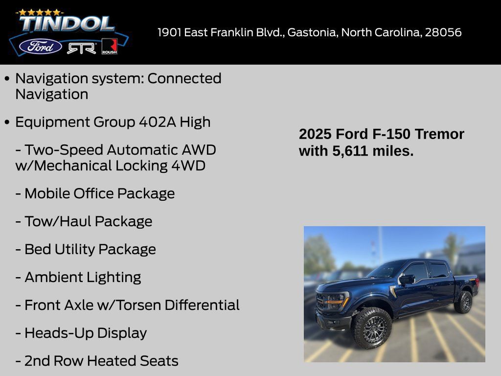 Used 2025 Ford F150 Tremor w/ Equipment Group 402A High AWD/4WD image 15