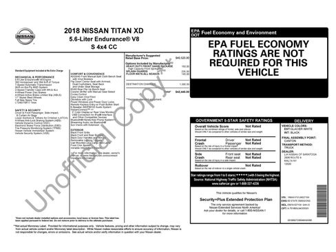 Used 2018 Nissan Titan S w/ GAWR Package AWD/4WD image 38