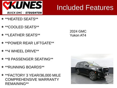 Used 2024 GMC Yukon AT4 w/ Technology Package AWD/4WD image 3