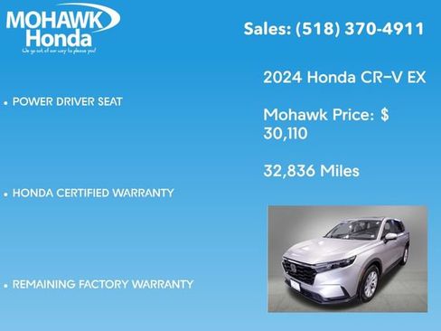 Certified 2024 Honda CR-V EX image 16