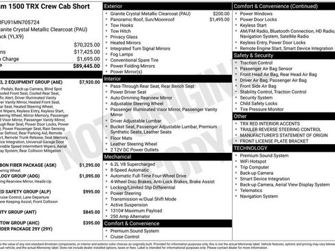 Used 2021 RAM 1500 TRX w/ TRX Level 2 Equipment Group AWD/4WD image 43