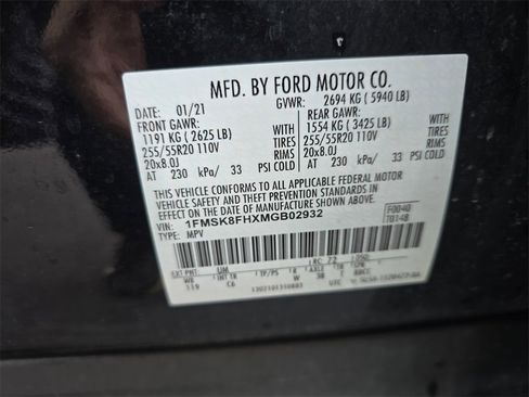 Used 2021 Ford Explorer Limited w/ Equipment Group 301A image 38