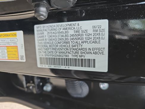 Used 2022 Honda Pilot Special Edition image 35