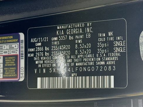 Used 2022 Kia Sorento SX FWD image 35